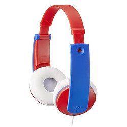 JVC HA-KD7 Bleu/Rouge Casque supra-auriculaire pour enfant avec limiteur de volume