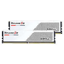 G.Skill RipJaws S5 Low Profile 32 Go (2 x 16 Go) DDR5 6000 MHz CL30 - Blanc