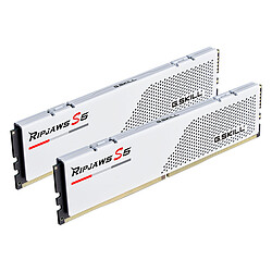 G.Skill RipJaws S5 Low Profile 32 Go (2 x 16 Go) DDR5 5600 MHz CL40 - Blanc