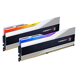 G.Skill Trident Z5 RGB 48 Go (2 x 24 Go) DDR5 8000 MHz CL40 - Argent