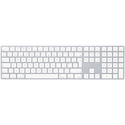 Apple Magic Keyboard Pavé Numérique (QWERTY-UK) Clavier sans fil Bluetooth rechargeable avec pavé numérique (QWERTY, Anglais britannique)