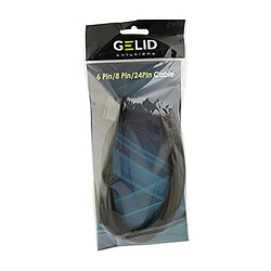 Gelid Câble Tressé EPS 8 broches 30 cm (Noir)