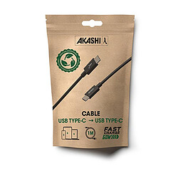 Akashi Câble Eco USB-C vers USB-C Noir (1 m) pas cher