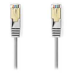 Nedis Câble RJ45 catégorie 5e SF/UTP 1 m (Gris) Câble Réseau Cat 5e SF/UTP RJ45 Mâle / RJ45 Mâle - 1 mètre