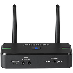 AVerMedia Technologies AVERMEDIA Micro sans fil pour Enseigant et formateur avec base de Rechargement/rangement 15-20 metres anti-interférences AW315S
