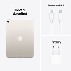 Apple iPad Air (2022) Wi-Fi + Cellular 256 Go Lumière stellaire pas cher