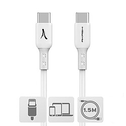 Akashi Câble USB-C vers USB-C (Blanc - 1,5m)