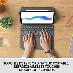 Avis Logitech Folio Touch Étui Clavier avec Trackpad et Smart Connector pour iPad Pro 11" (1re, 2e, 3e, 4e génération)