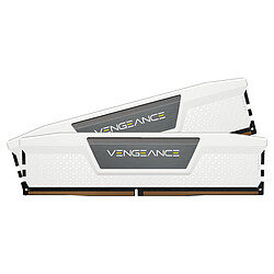 Corsair Vengeance DDR5 32 Go (2 x 16 Go) 6000 MHz CL30 - Blanc Kit Dual Channel 2 barrettes de RAM DDR5 PC5-48000 - CMK32GX5M2B6000Z30W - Optimisé pour AMD