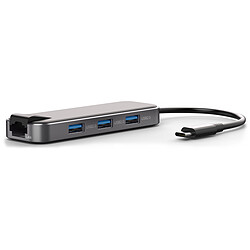 Bluestork Hub Office Hub USB-C 3 ports USB-A 2.0 + 1 port HDMI + 1 port USB-C + 1 port Ethernet RJ45 - Power Delivery 65W