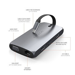 Satechi Hub USB-C On-the-Go Multiport - Gris pas cher