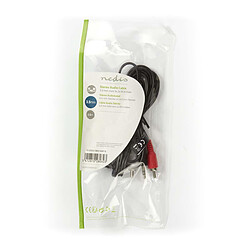 Avis Nedis Cable Audio Stéréo Jack 3.5 mm mâle vers 2x RCA mâle - 2 m