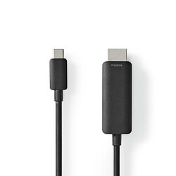 Nedis Adaptateur USB-C vers HDMI 1 m Noir