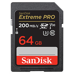 SanDisk Extreme Pro SDHC UHS-I 64 Go (SDSDXXU-064G-GN4IN) Carte mémoire SDHC UHS-I U3 Classe 10 64 Go 90 Mo/s