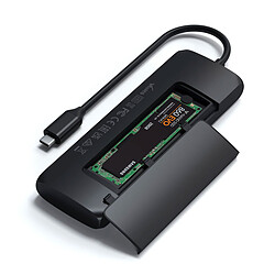 SATECHI Adaptateur USB-C Hybrid multiport - Noir