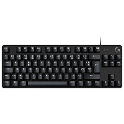 Logitech G G413 TKL SE Clavier gaming - interrupteurs mécaniques tactiles - rétro-éclairage blanc - châssis en alliage aluminium - AZERTY, Français