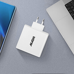 Avis Akashi Chargeur Secteur 60W 6A USB-C + 3x USB-A