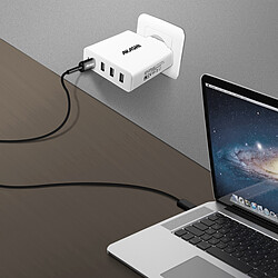 Akashi Chargeur Secteur 60W 6A USB-C + 3x USB-A pas cher