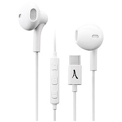 Akashi Kit Piéton Stéréo USB-C Blanc