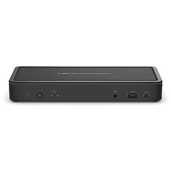 Belkin Station Double écrans HDMI, DP 65W, Windows 10 et ChromeBook Station d'accueil USB-C avec 2 ports HDMI 2.0, 2 ports DisplayPort 1.4, 2 ports USB-A 3.1, 2 ports USB-A 2.0, 1 port USB-C 3.1, 1 port audio 3.5 mm, 1 port Ethernet et 1 port USB-C avec Power Delivery 3.0 65W Pass-Through