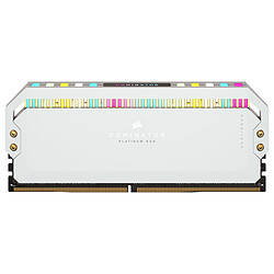 Avis Corsair Dominator Platinum DDR5 RGB 32 Go (2 x 16 Go) 6200 MHz CL36 - Blanc