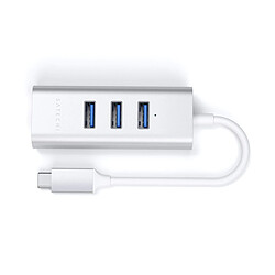 Avis SATECHI Hub USB-C 2-en-1 avec 3 Ports USB 3.0 + Ethernet - Argent