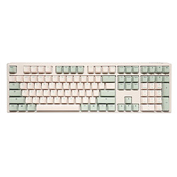 Ducky Channel One 3 Matcha (Cherry MX Blue) Clavier haut de gamme - interrupteurs mécaniques bleus (switches Cherry MX Blue) - remplacement à chaud des interrupteurs - touches en PBT - AZERTY, Français