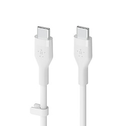 Belkin Boost Charge Flex Câble silicone USB-C vers USB-C (Blanc) - 2 m