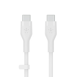 Belkin Boost Charge Flex Câble silicone USB-C vers USB-C (Blanc) - 2 m