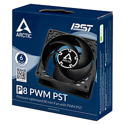 Arctic P8 PWM PST Noir pas cher