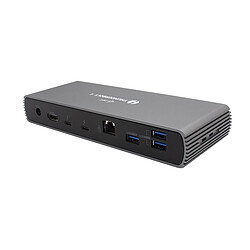 i-tec Thunderbolt 4 Dual Display Docking Station + Power Delivery 96W Station d'accueil Thunderbolt 4 vers HDMI / DisplayPort / USB-A 3.1 / USB-C 3.1 / USB 2.0 / LAN 2.5 GbE / microSD Card / Jack 3.5 mm