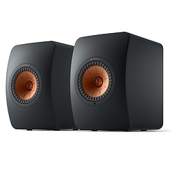 KEF LS50 Wireless II Noir Carbone Enceintes sans fil actives 2 x 380W - Technologie MAT - Wi-Fi/Bluetooth/Ethernet - Chromecast/AirPlay 2 - HDMI eARC