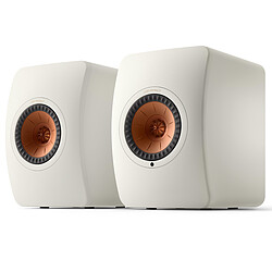 KEF LS50 Wireless II Blanc Minéral Enceintes sans fil actives 2 x 380W - Technologie MAT - Wi-Fi/Bluetooth/Ethernet - Chromecast/AirPlay 2 - HDMI eARC