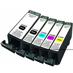 Pack de 5 cartouches C-525/526 2BK/C/M/Y Pack de 5 cartouches d'encre noir/cyan/magenta/jaune compatible Canon PGI-525/CLI-526