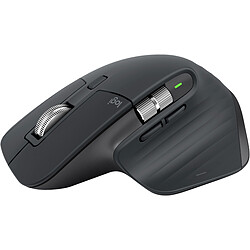 Logitech MX Master 3S (Graphite) Souris sans fil - droitier - capteur optique 8000 dpi - 7 boutons - molette exclusive pour le pouce - technologie Logitech Flow