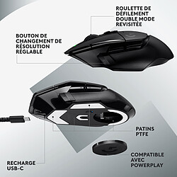 Logitech G G502X Lightspeed Noir pas cher