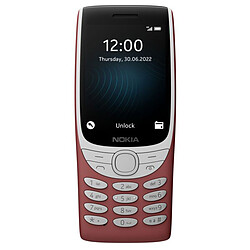 Nokia 8210 4G Rouge Téléphone 4G Dual SIM - Unisoc T107 1.0 GHz - RAM 48 Mo - Ecran 2.8" 240 x 320 - 128 Mo - Bluetooth 5.0 - 1450 mAh