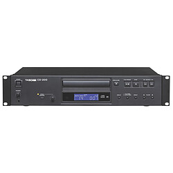 Tascam CD-200 Platine CD/CD-R/CD-RW - MP3/WAV - Sortie casque - 2 sorties audio numériques - Sortie RCA - Format rack 2U