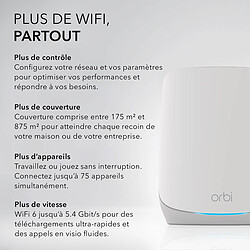 Acheter Netgear Orbi WiFi 6 AX5400 routeur + satellite (RBK762S-100EUS)