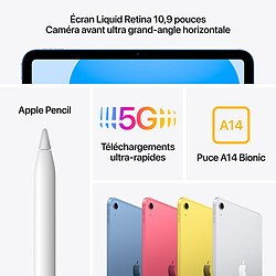 Avis Apple iPad (2022) 64 Go Wi-Fi + Cellular Jaune v2