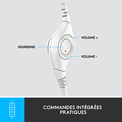 Acheter Logitech USB Headset H390 (Blanc Cassé)