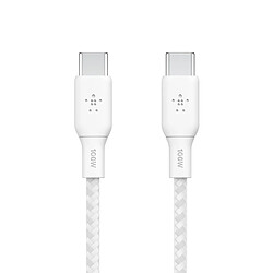 Belkin Câble USB-C vers USB-C 100W renforcé (blanc) - 2 m