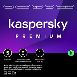 Kaspersky Anti-Virus Premium - Licence 5 postes 1 an