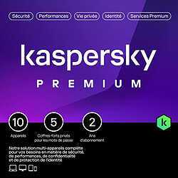 Kaspersky Anti-Virus Premium - Licence 10 postes 2 ans