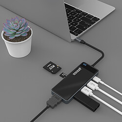 INOVU Station d'accueil USB-C 6 en 1 (HDMI/USB/SD) pas cher