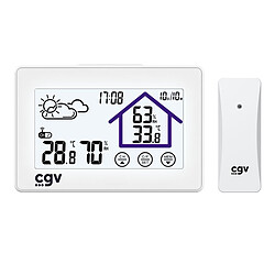 CGV MyMeteo-1BM Thermomètre / hygromètre avec écran LCD tactile, horloge