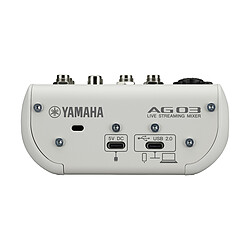 Avis Yamaha AG03MK2 - Blanc