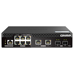 QNAP QSW-M2106PR-2S2T Switch web manageable 6 ports PoE++ 2.5 GbE + 2 ports PoE++ 10 GbE+ 2 logements SFP+ 10 Gbps 