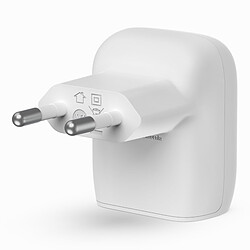 Belkin Chargeur secteur USB-C 20 W avec câble USB-C vers Lightning (Blanc)