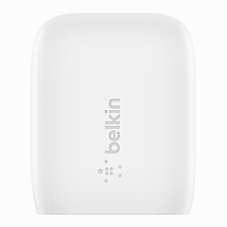 Avis Belkin Chargeur secteur USB-C 20 W avec câble USB-C vers Lightning (Blanc)